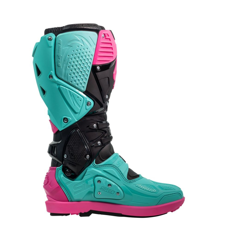 BOTTES SIDI CROSSFIRE 3 SRS VERT/ROSE