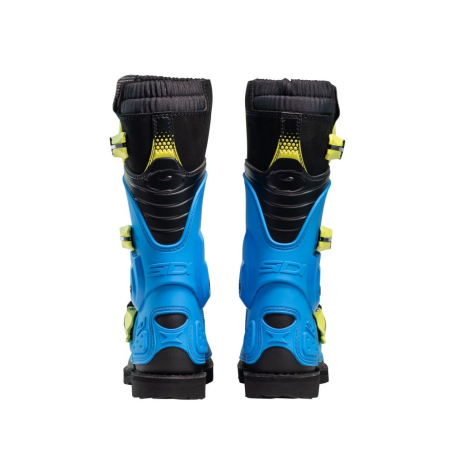 BOTTES SIDI FLAME JUNIOR BLEU/JAUNE