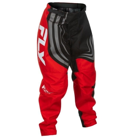 PANTALON MOTOCROSS ENFANT FLY F-16 NOIR/ROUGE/BLANC