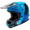 CASQUE MOTOCROSS FLY KINETIC RALLY BLEU/NOIR/BLANC