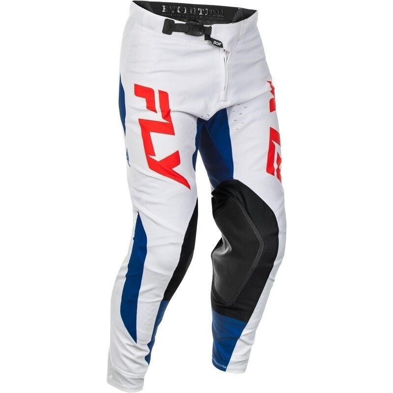 PANTALON MOTOCROSS FLY EVO DST ROUGE/BLANC/BLEU