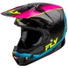 CASQUE MOTOCROSS FLY FORMULA CC UNDERGLOW NOIR/ROSE/BLEU