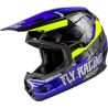 CASQUE MOTOCROSS ENFANT FLY KINETIC SCORCHED BLEU/GRIS