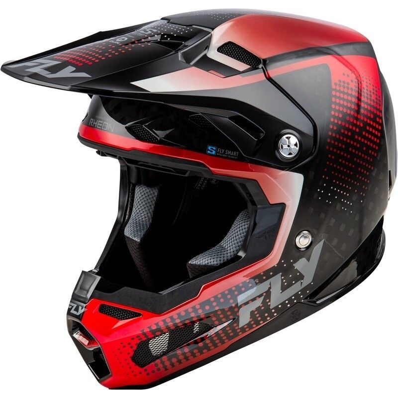 CASQUE MOTOCROSS FLY FORMULA S CARBONE PROTOCOL ROUGE