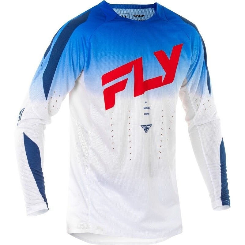 MAILLOT MOTOCROSS FLY EVO DST ROUGE/BLANC/BLEU