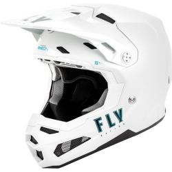 CASQUE MOTOCROSS FLY FORMULA S CARBONE SOLID BLANC