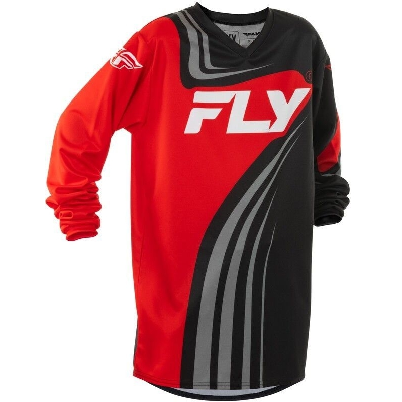 MAILLOT MOTOCROSS ENFANT FLY F-16 NOIR/ROUGE/BLANC