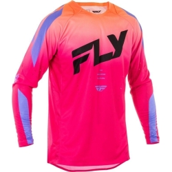 MAILLOT MOTOCROSS FLY EVO DST ROSE/LAVANDE/NOIR