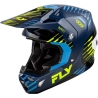 CASQUE MOTOCROSS FLY FORMULA CP SLICE BLEU