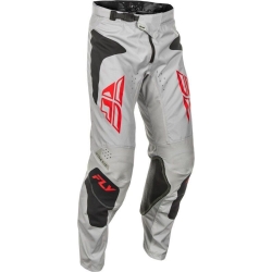 PANTALON MOTOCROSS FLY KINETIC SYM LIGHT GRIS/ROUGE/NOIR