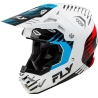 CASQUE MOTOCROSS FLY FORMULA CP SLICE BLANC/ROUGE/CYAN