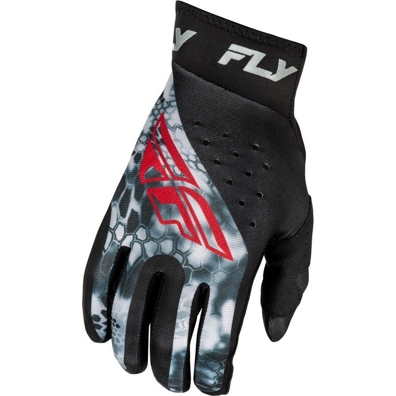 GANTS MOTOCROSS FLY PRO LITE KRYPTEK NOIR/ROUGE/GRIS