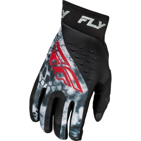 GANTS MOTOCROSS FLY PRO LITE KRYPTEK NOIR/ROUGE/GRIS