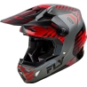 CASQUE MOTOCROSS FLY FORMULA CP SLICE GRIS/ROUGE/NOIR