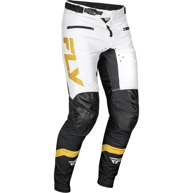 PANTALON MOTOCROSS FLY RAYCE BLANC / OR