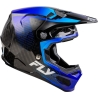 CASQUE MOTOCROSS FLY FORMULA S CARBONE PROTOCOL BLEU