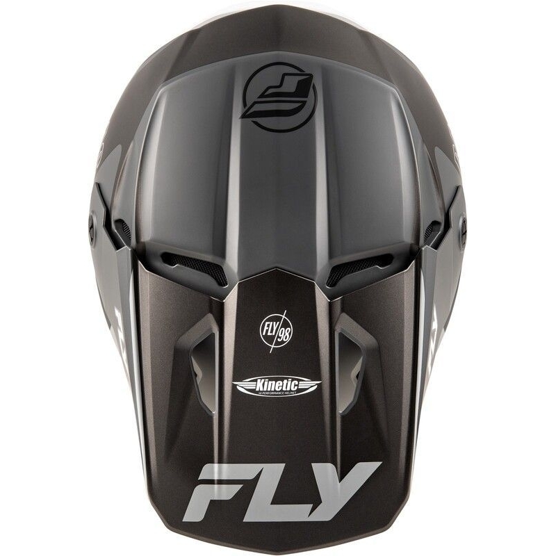 CASQUE MOTOCROSS FLY KINETIC RALLY MAT NOIR / BLANC