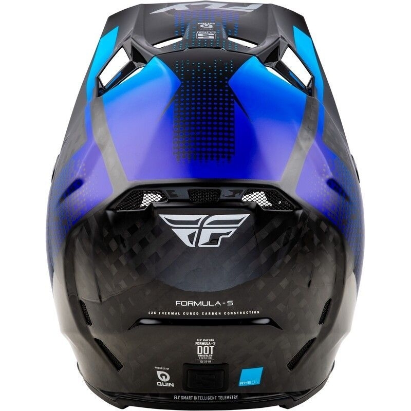 CASQUE MOTOCROSS FLY FORMULA S CARBONE PROTOCOL BLEU