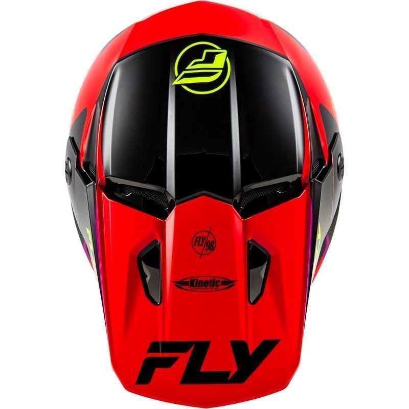 CASQUE MOTOCROSS FLY KINETIC RALLY ROUGE/NOIR/BLANC