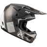 CASQUE MOTOCROSS FLY KINETIC RALLY MAT NOIR / BLANC