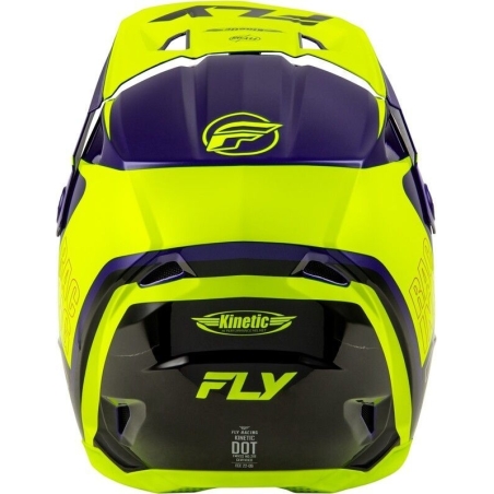 CASQUE MOTOCROSS FLY KINETIC RALLY BLEU / JAUNE