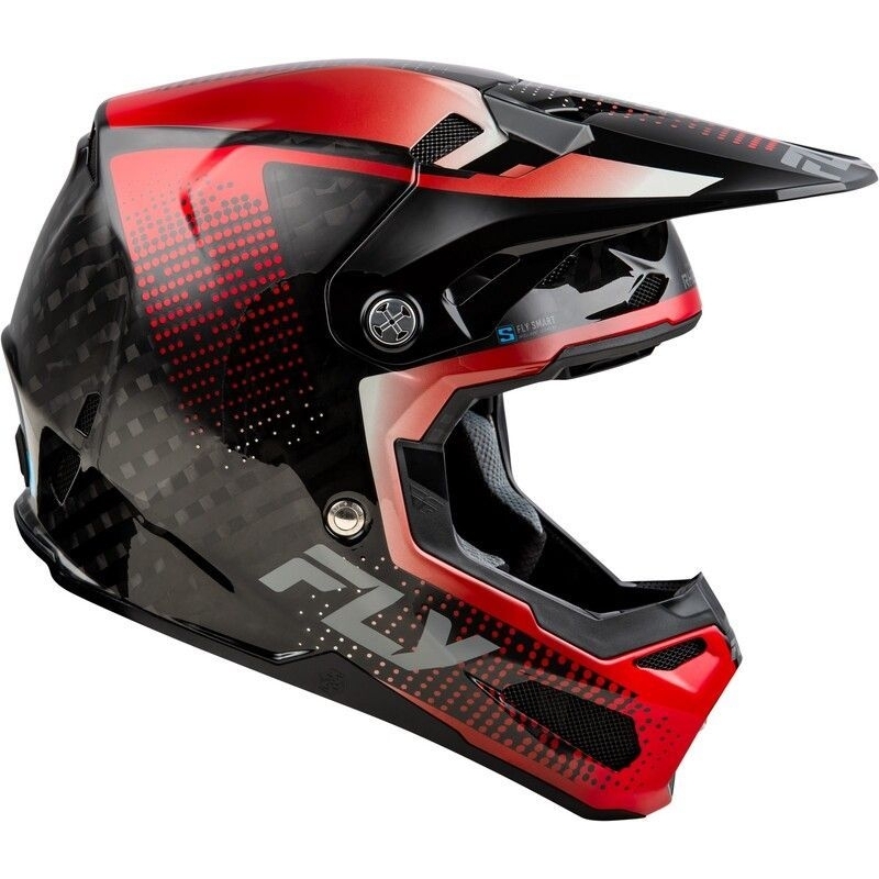 CASQUE MOTOCROSS FLY FORMULA S CARBONE PROTOCOL ROUGE