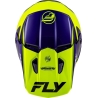 CASQUE MOTOCROSS FLY KINETIC RALLY BLEU / JAUNE