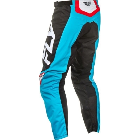 PANTALON MOTOCROSS FLY F-16 CYAN/NOIR/BLANC