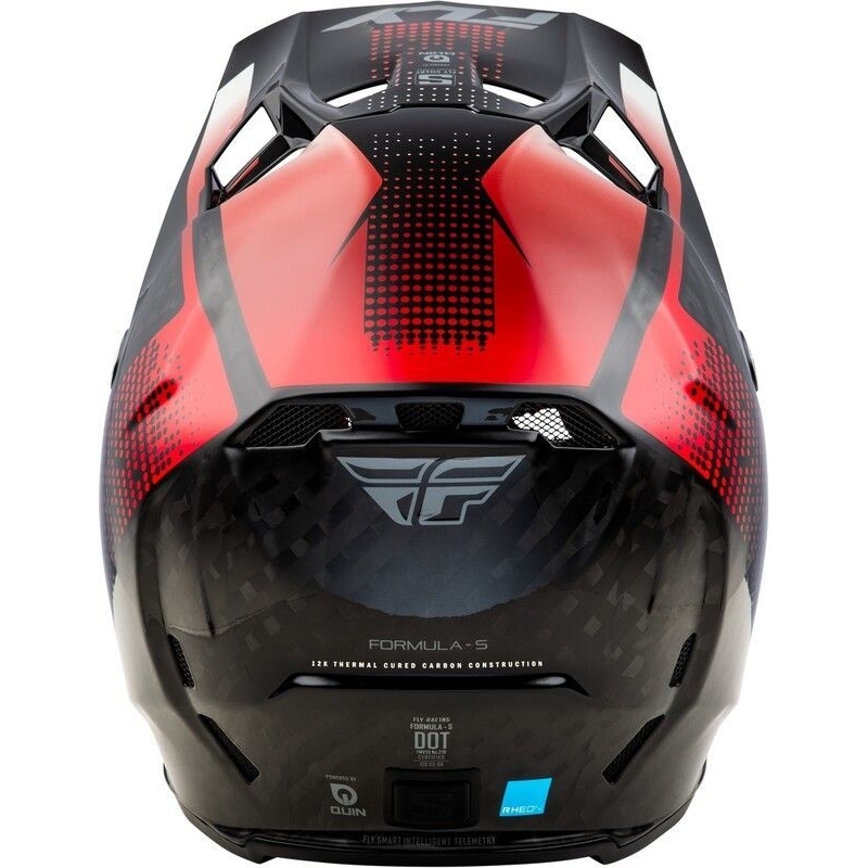 CASQUE MOTOCROSS FLY FORMULA S CARBONE PROTOCOL ROUGE