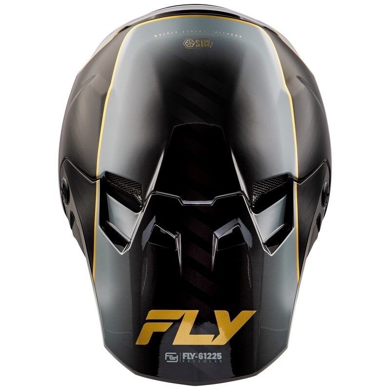 CASQUE MOTOCROSS FLY FORMULA CC UNDERGLOW NOIR/GRIS/OR