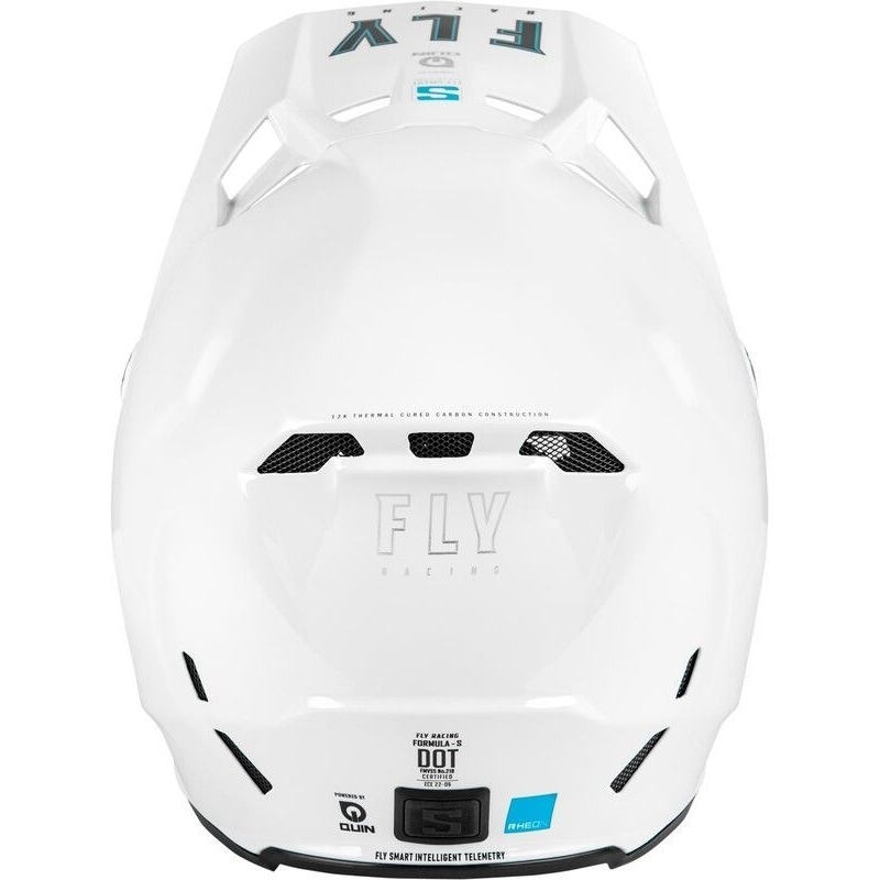 CASQUE MOTOCROSS FLY FORMULA S CARBONE SOLID BLANC