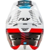 CASQUE MOTOCROSS FLY FORMULA CP SLICE BLANC/ROUGE/CYAN