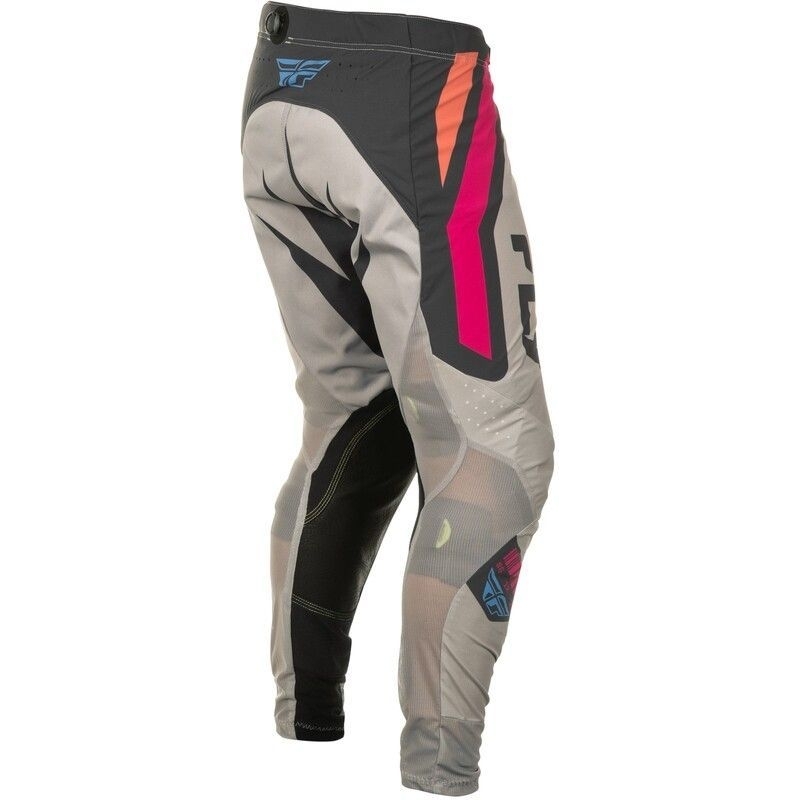 PANTALON MOTOCROSS FLY LITE VICE LIGHT GRIS/ROSE/CORAIL