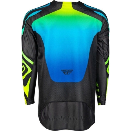 MAILLOT MOTOCROSS FLY EVO DST ZEN NOIR/BLEU/JAUNE