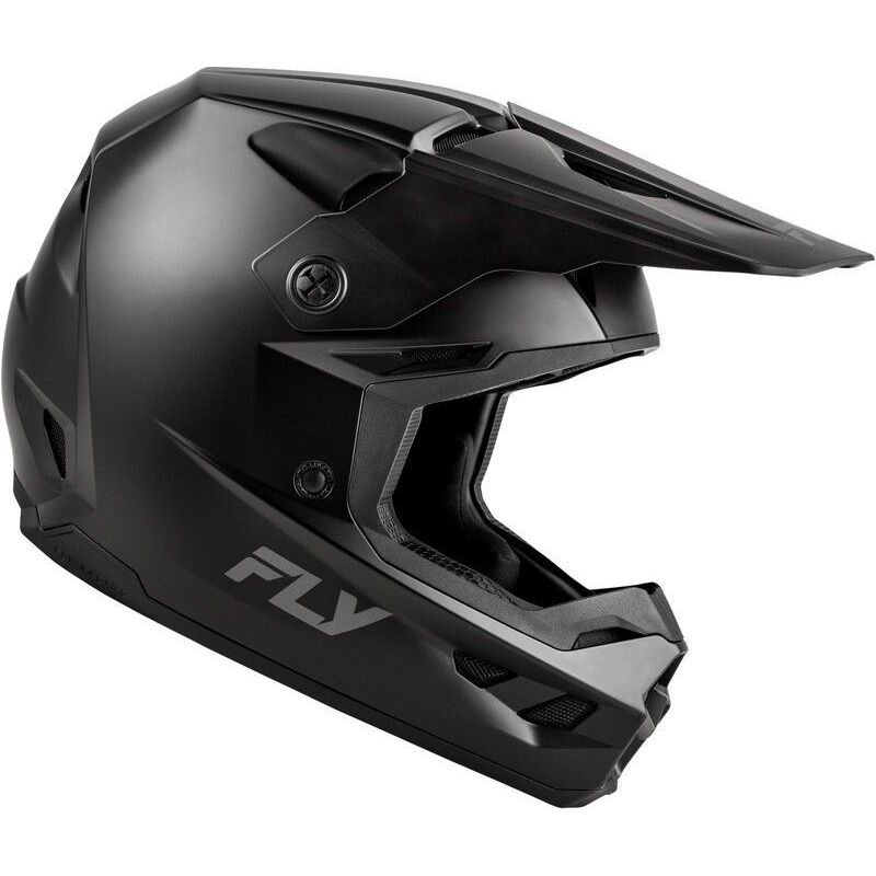 CASQUE MOTOCROSS FLY KINETIC SOLID NOIR MAT