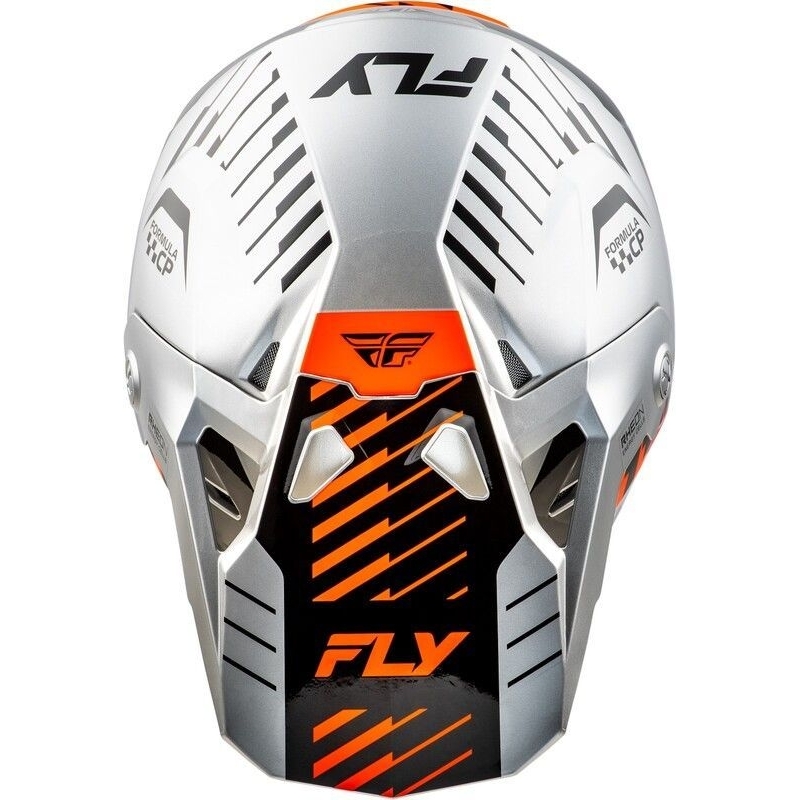 CASQUE MOTOCROSS FLY FORMULA CP SLICE GRIS/ORANGE/NOIR