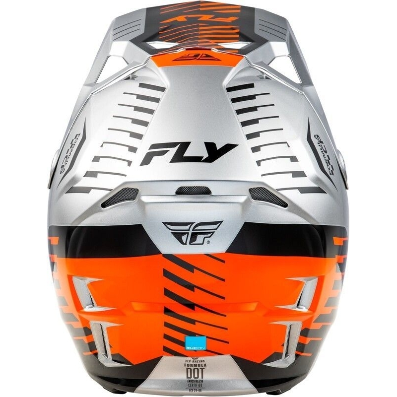 CASQUE MOTOCROSS FLY FORMULA CP SLICE GRIS/ORANGE/NOIR