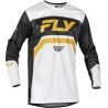 MAILLOT MOTOCROSS ENFANT FLY RAYCE BLANC / OR