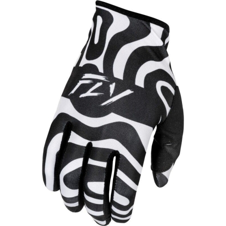 GANTS MOTOCROSS ENFANT FLY LITE ABYSS BLANC/NOIR