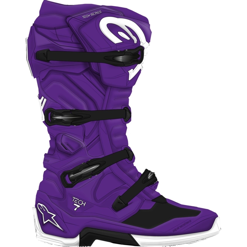 BOTTES MOTOCROSS TECH 7 ALPINESTARS VIOLET