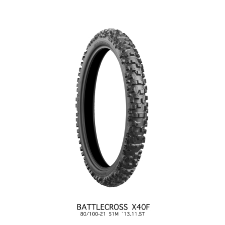 PNEU MOTOCROSS BRIDGESTONE X40 HARD AVANT 80/100/21