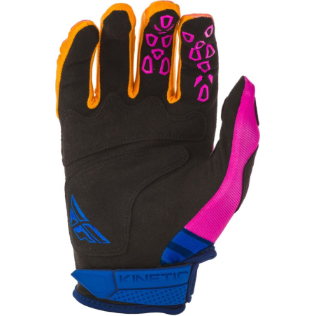 GANTS FLY KINETIC K220 2020 MIDNIGHT/BLEU/ORANGE Gant moto cross