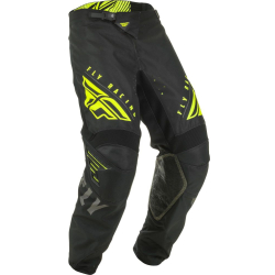 PANTALON FLY KINETIC K220 2020 NOIR/GRIS/JAUNE FLUO Pantalon moto cross enfant