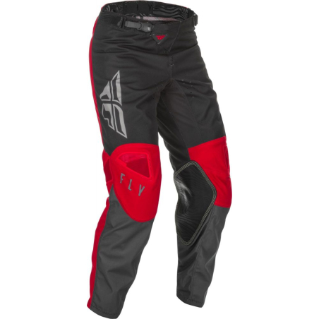 PANTALON FLY KINETIC K121 2021 ROUGE/GRIS/NOIR Pantalon moto cross enfant