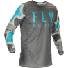 MAILLOT FLY KINETIC K221 2021 GRIS/BLEU Maillot moto cross