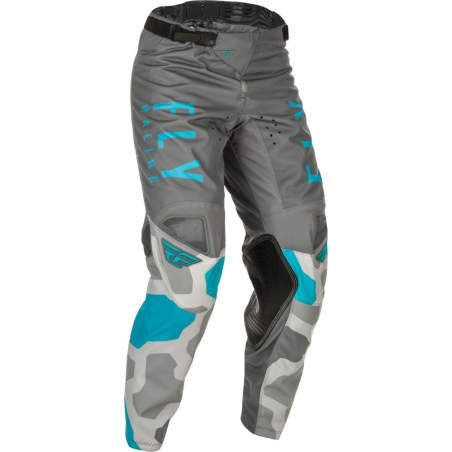 PANTALON FLY KINETIC K221 2021 GRIS/BLEU Pantalon moto cross enfant