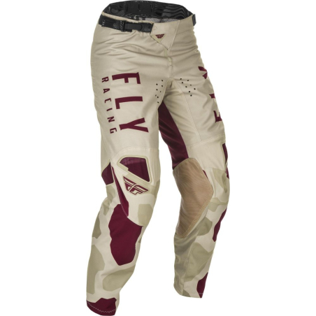 PANTALON FLY KINETIC K221 2021 STONE/BERRY Pantalon moto cross enfant