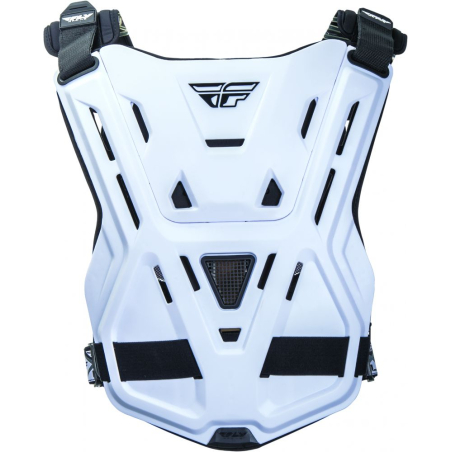 PLASTRON FLY REVEL ROOST RACE CE BLANC Pare pierre moto cross