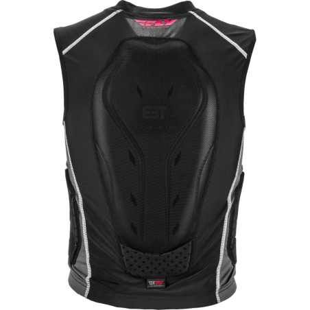 GILET ZIP AVEC DORSALE FLY BARRICADE NOIR, ADULTE L/XL Pare pierre moto cross