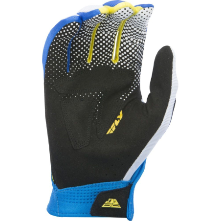 GANTS FLY EVO 2.0 BLEU/JAUNE/BLANC Gant moto cross